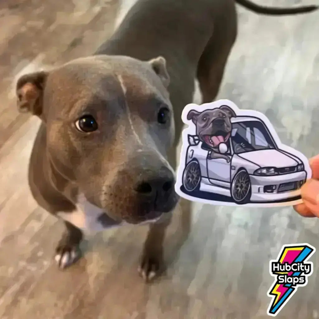 Custom Rectangle Stickers HubCity Slaps