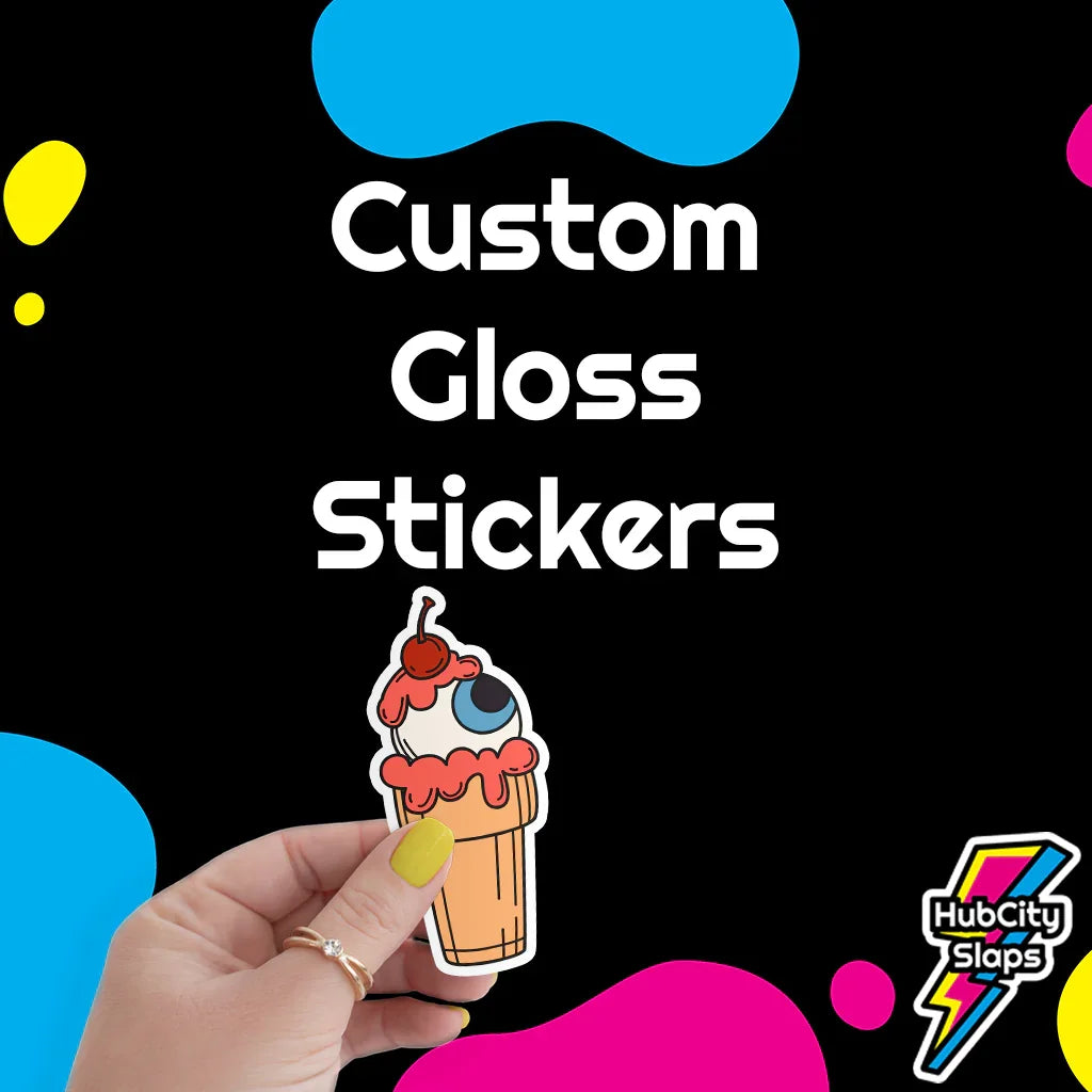 Custom Gloss Stickers