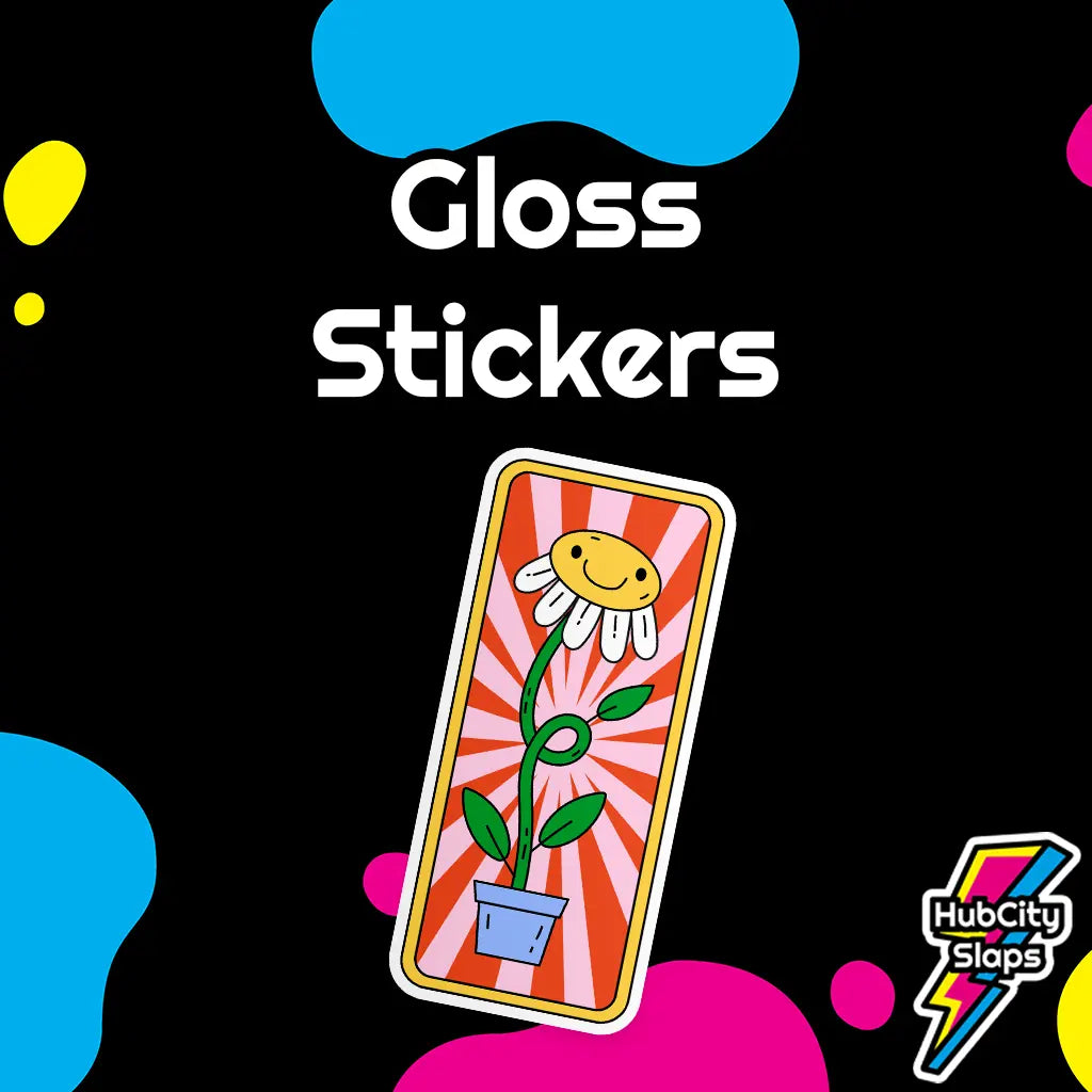 Custom Gloss Stickers HubCity Slaps