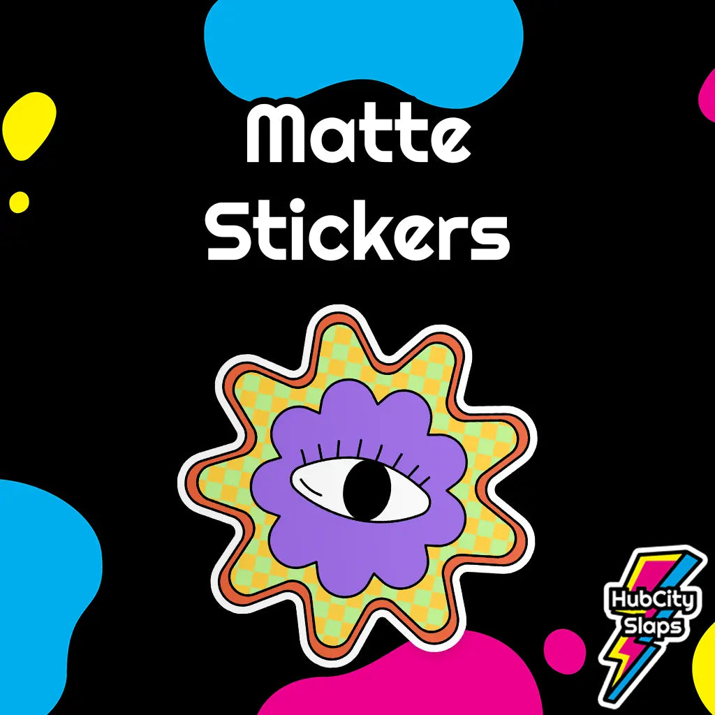 Custom Matte Stickers HubCity Slaps