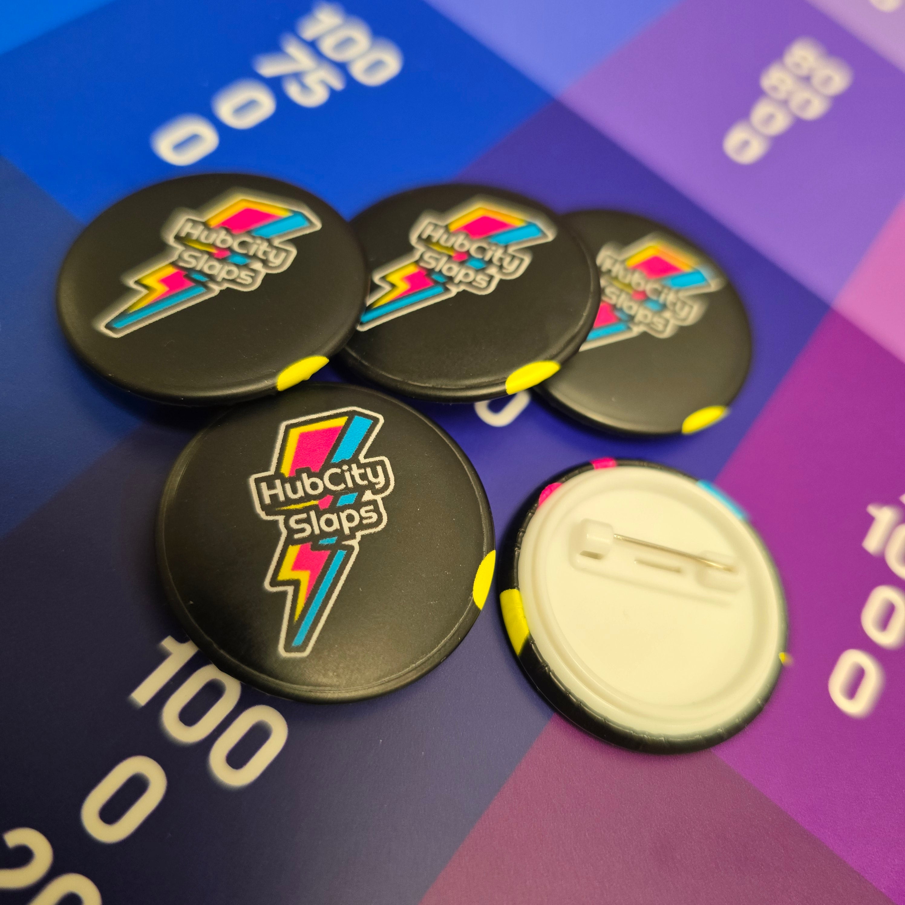 HubCity Slaps – Custom Buttons for Events, Brands & More