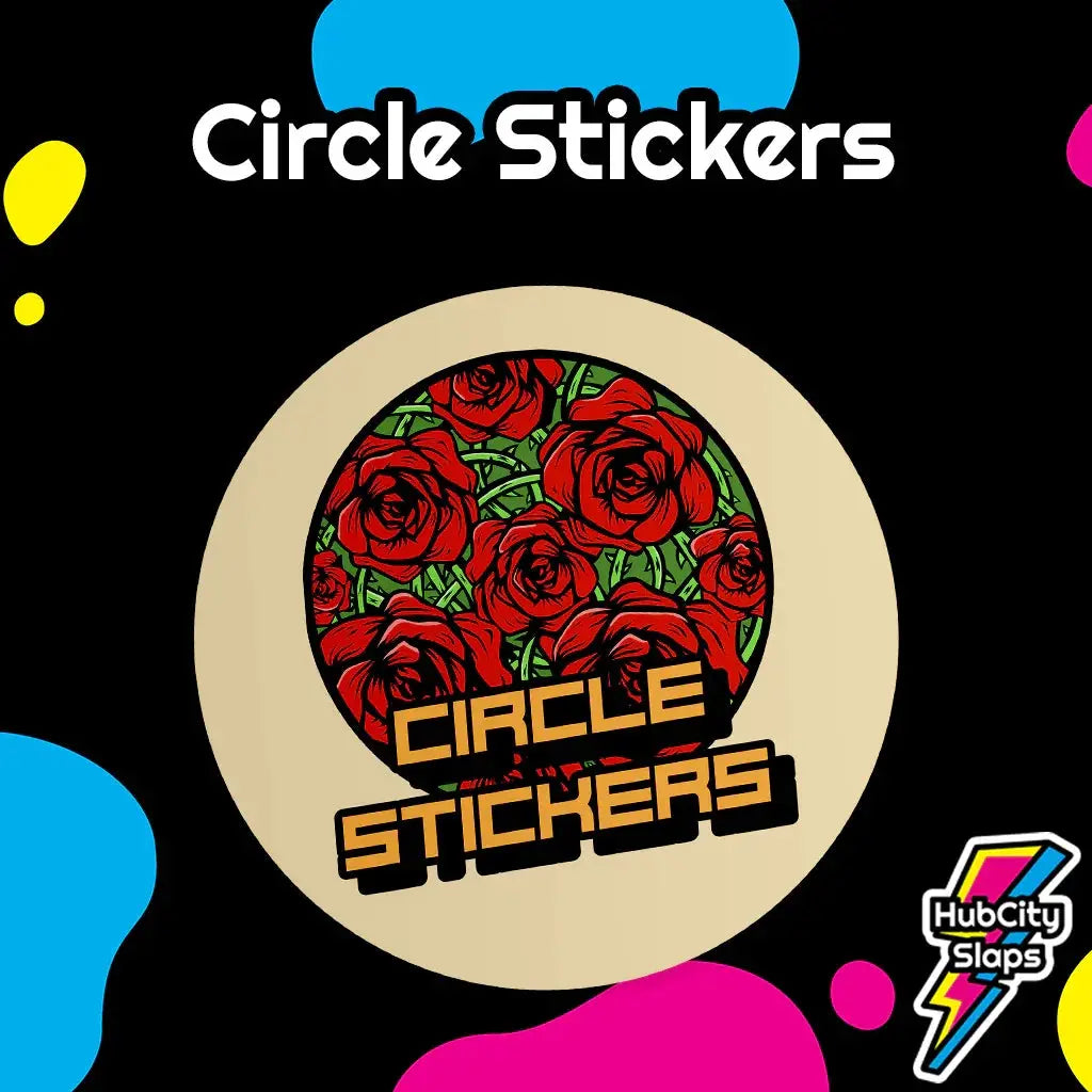 Custom Circle Stickers HubCity Slaps