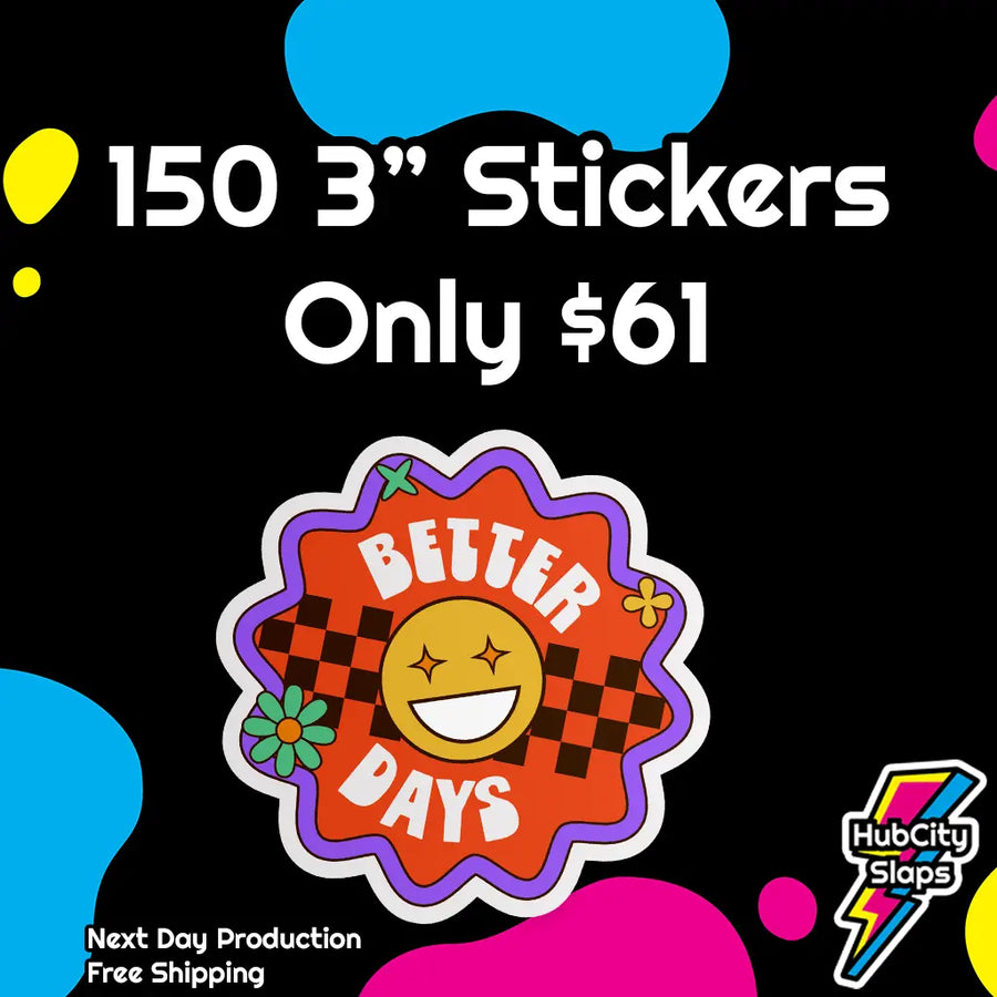 3 Inch Custom Stickers / 160 for $61