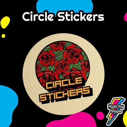 Custom Circle Stickers HubCity Slaps
